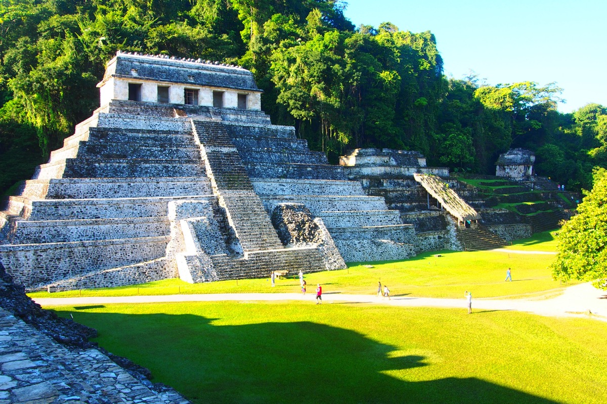 Increíble la zona arqueológica de Palenque