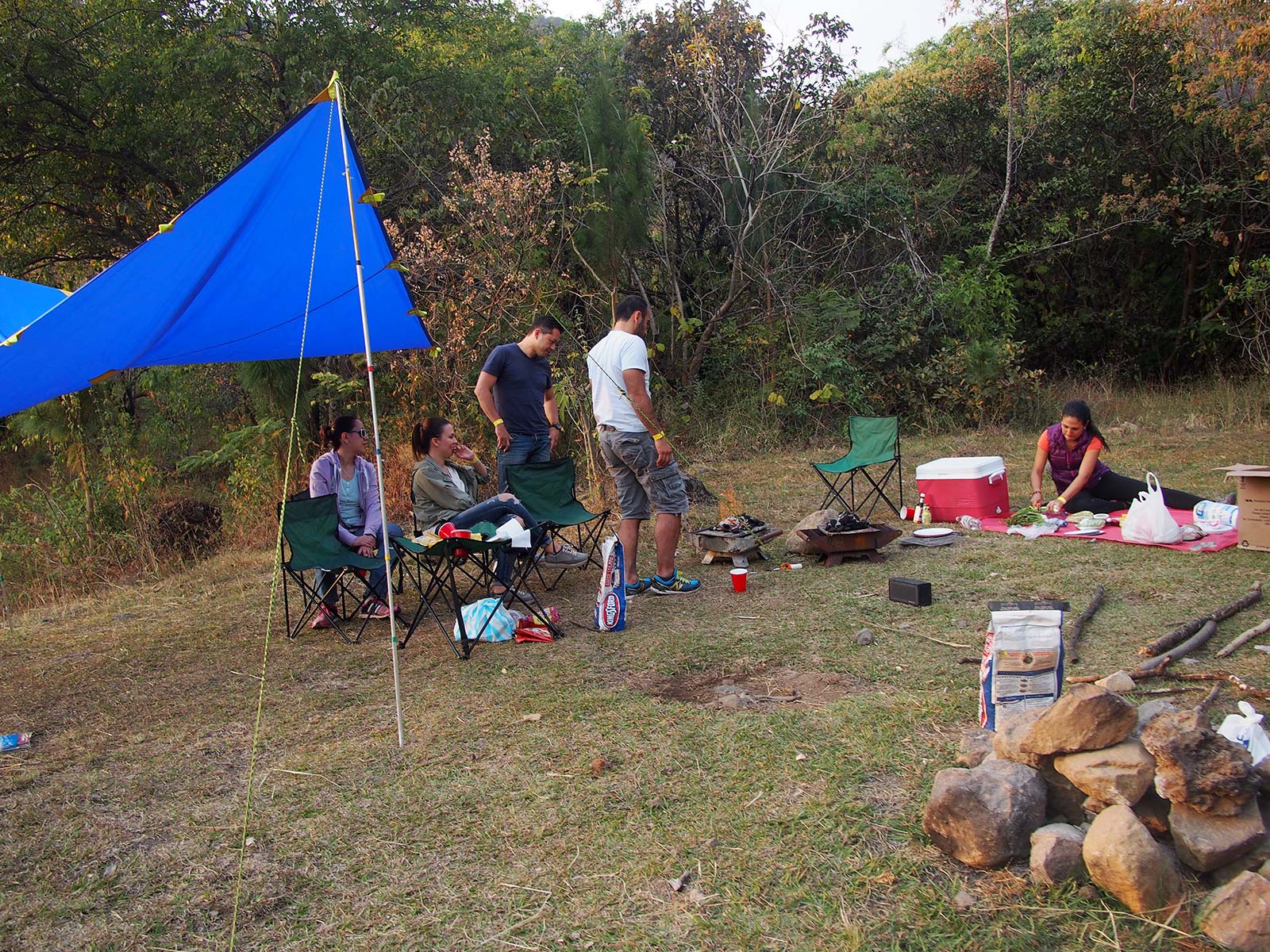 Camping con amigos en Meztitla